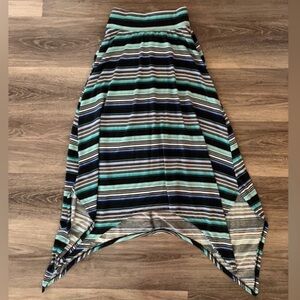 Striped Multicolor Maxi Skirt